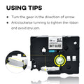 1PCS Compatible Brother TZE-M951 tz-M951 tzeM951 24mm black on matte silver label tape for PT-E550W PT-P710BT PT-P750W