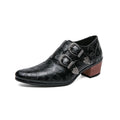 High Heels Men's Formal Shoes 2025 Retro Leather Male Loafers Elegant Men Dress Wedding Shoes Casual Business Oxfords Zapatillas