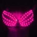 LED Glowing Bra Top Christmas Party Club Wear Rave Dance Costume Electronic Light Up Festival Outfit Tech Futuristic Bar Show