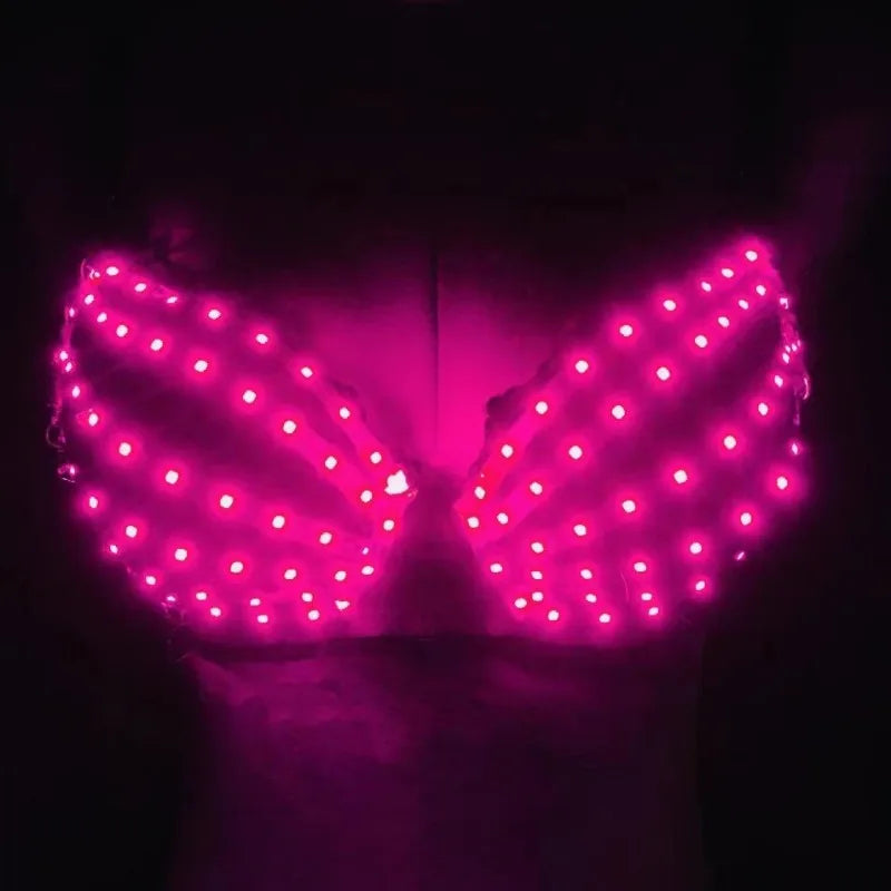 LED Glowing Bra Top Christmas Party Club Wear Rave Dance Costume Electronic Light Up Festival Outfit Tech Futuristic Bar Show