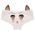 Qisin Cartoon Cotton Girlys Underwear Sexy Comfortable Low Waist Seamless Panties Cat Ears Kawaii Student Briefs Lingerie