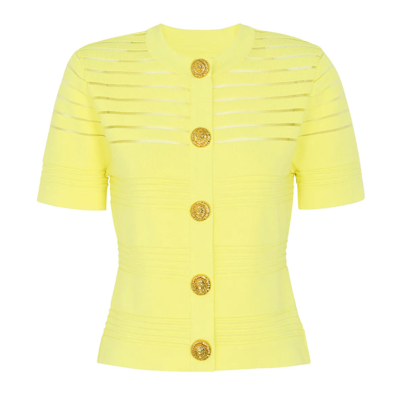 ZJYT Summer Cardigan for Women Knitted Tops Short Sleeve - View 6 | SAMAG