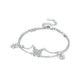 Original 925 Sterling Silver Zirconia Tennis Chain Bracelet for Women Adjustable Gold Color Hot Sale Ideal Birthday Party Gifts