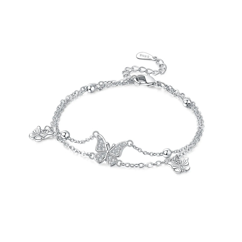 Original 925 Sterling Silver Zirconia Tennis Chain Bracelet for Women Adjustable Gold Color Hot Sale Ideal Birthday Party Gifts