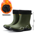 New style rain boots for men, fashionable short tube rain boots for work, rubber shoes for work, thick bottom water shoes