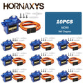 1-10PCS SG90 9G Micro Digital Servo Motor 180/360Degree Fixed-Wing Gear Servo Motor for Rc Helicopter Toy Airplane Aircraft