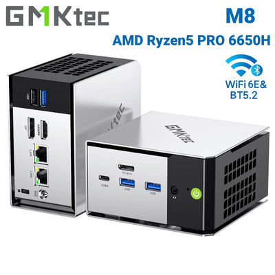 GMKtec M8 Mini PC AMD Ryzen 5 PRO 6650H 16GB RAM NO SSD | SAMAG