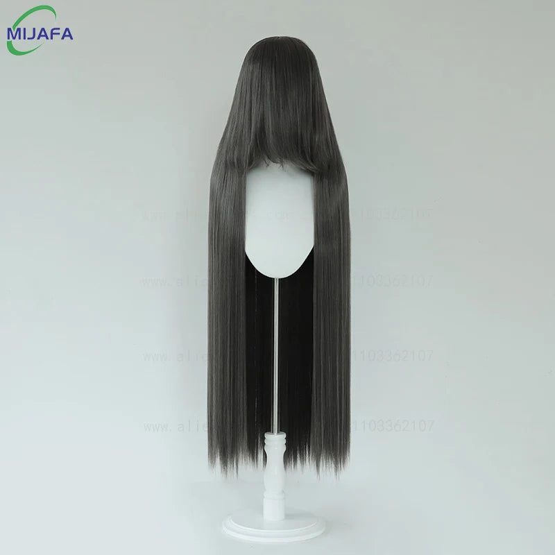 Very High Quality 600g 68 Colors 40 Inch 100cm Long Straight Cosplay Wig With Bangs Heat Resistant Hair Anime Wigs + Wig Cap