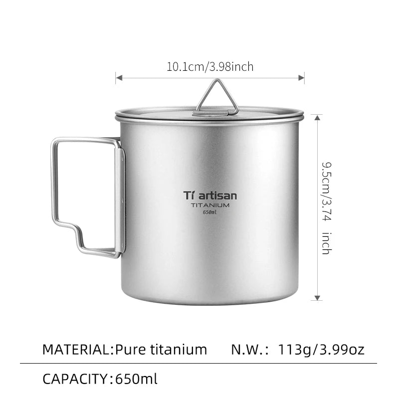Tiartisan Outdoor Titanium Lightweight Portable Tea - Visuel 7 | SAMAG