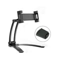 3-in-1 Heavy Duty Tablet Holder for iPad Mount Wall/Cabinet/Desktop with Adjustable Aluminum Arm for 7-13 inch Tablets & Phones