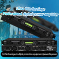 1U 2X600W Power Amplifier 2-Channel Lightweight Amplifier Digital Power Amplifier Stage Performance Audio DJ Power Amplifier