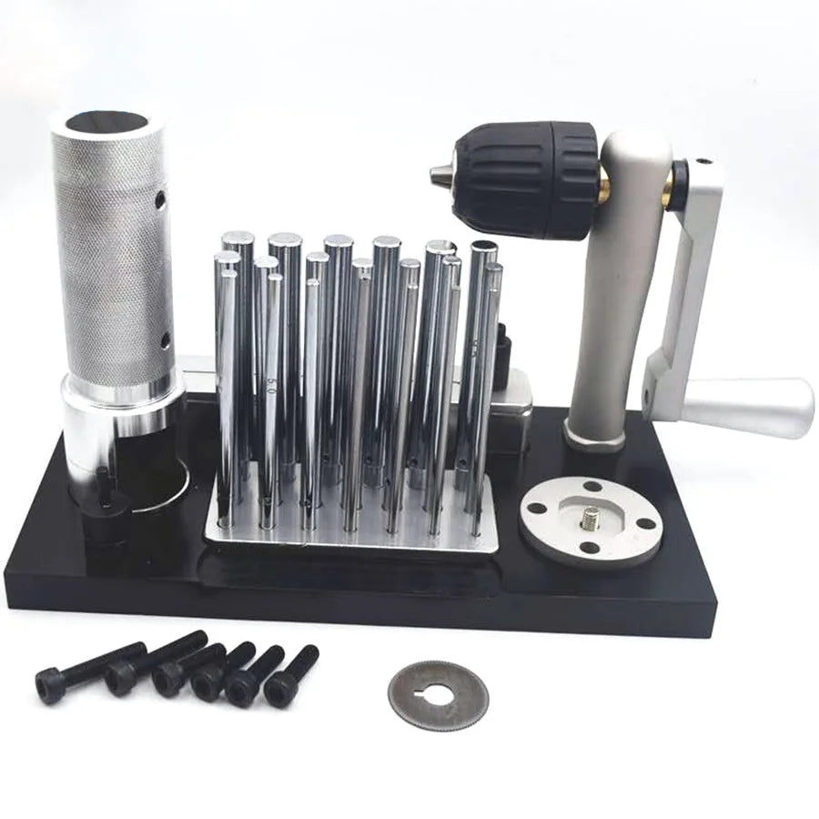 Stainless Steel Wire Drawing Machine Small Round Tube Tightener Hand-cranked Manual Wire Winding Machine Jewelry Collar Making T