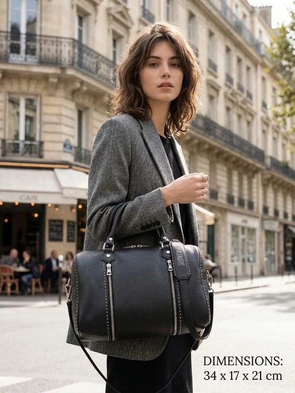 2026 New Model ZV Fashion Women's Boston Bag - Handbag with Shoulder Strap - Pillow Bag