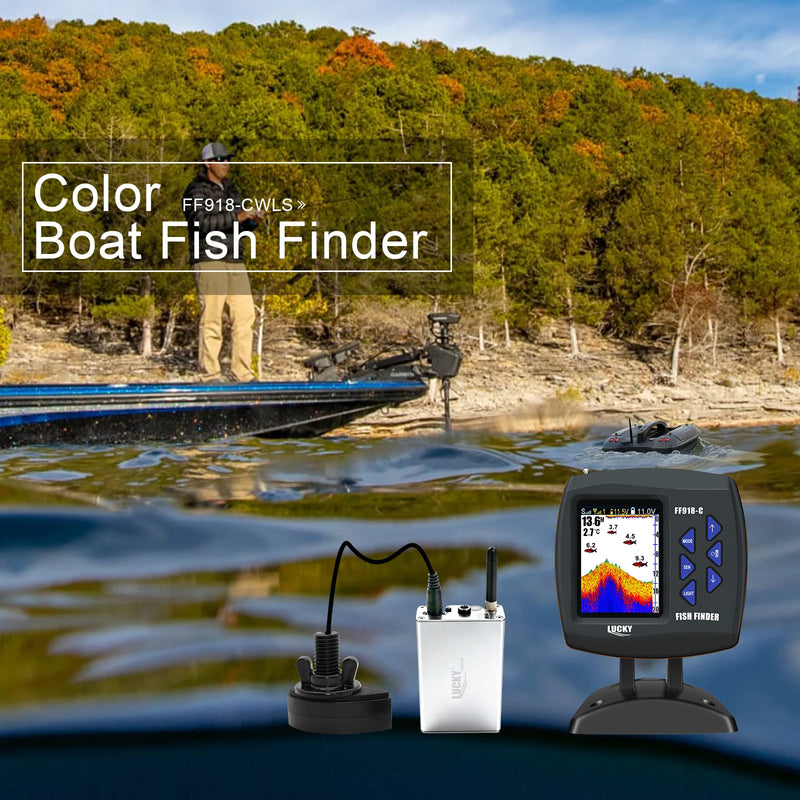 Lucky FF918 Wireless Remote Control Boat Fish Finder | SAMAG