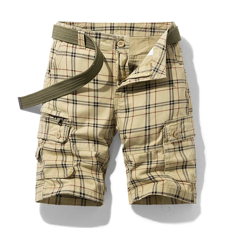 New Summer Men Thin Cotton 100% Cargo Shorts Jogger Pants | SAMAG
