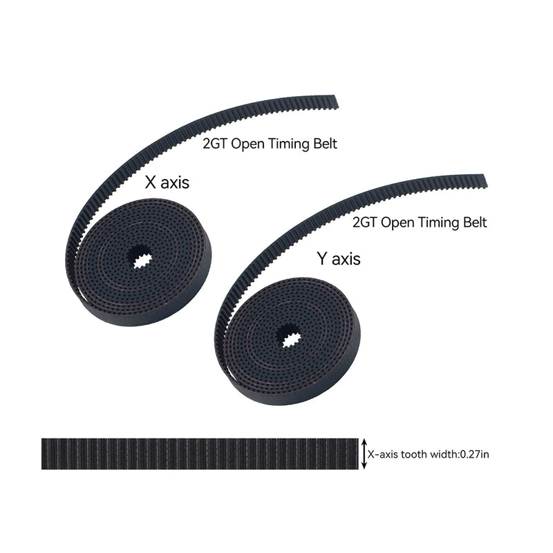 For P2S FOR 3D Printer Belt Wear Resistant Replacement Parts For 3D Printer XY-Axis Belt Kit Open Timing Belt 3D Printer Parts