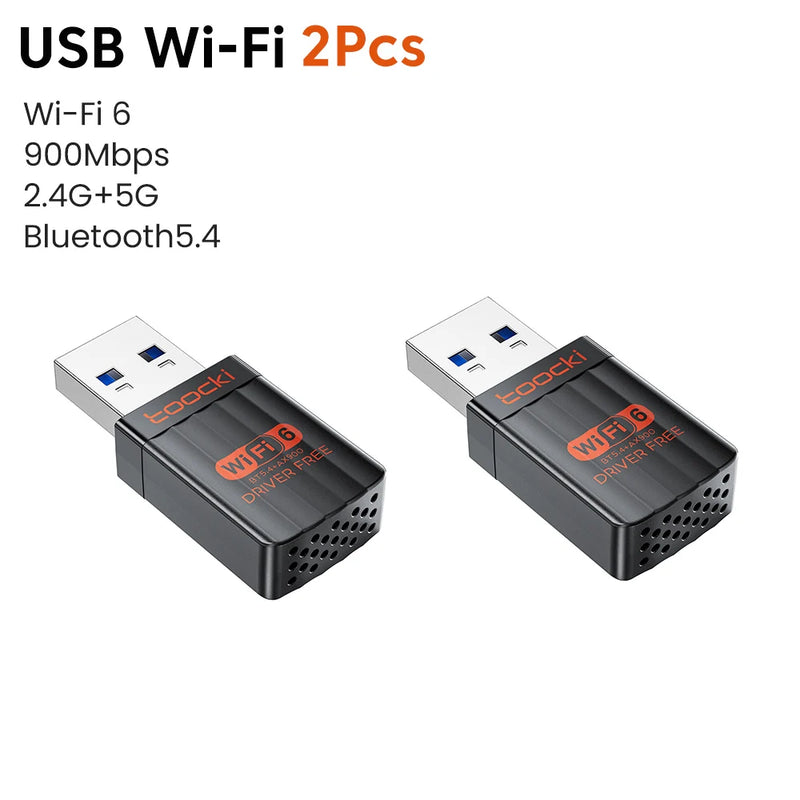 Toocki TB08 AX900 USB WiFi 6 Bluetooth 5.4 Adapter 2 in 1 Dual Band 2.4G/5GHz High - Speed Drive Free Mini - Visuel 7 | SAMAG