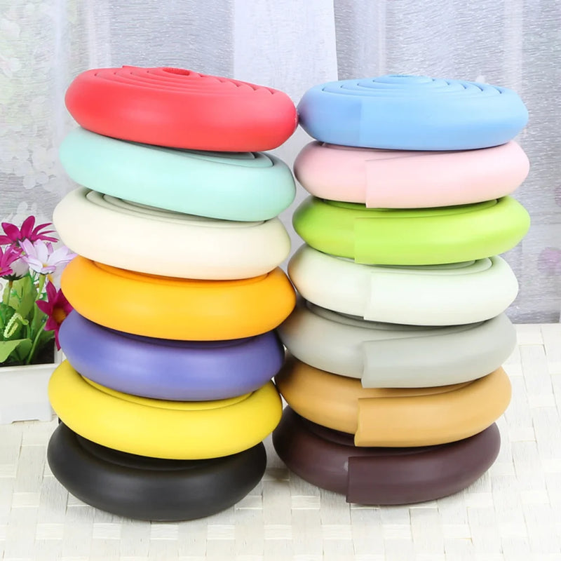 2M/78.74in Soft Safety Desk Table Edge Guard Strip Security L-ShapedProtection Bumper Edge Angle Home Anti-collision Strip