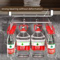 1PC Stainless Steel Hanging Kitchen Storage Rack with Hooks Paper Towel and Utensils Holder Cutting Board Storage Shelf