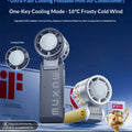 Muxce Portable Cooling Mini Air Conditioner Fan 2026 New Foldable Rechargeable Long Battery Life Low Noise Handheld Strong Power
