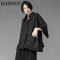 Spring Summer Women's Irregular Asymmetric Loose Button | SAMAG
