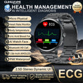 2026 New AI Accurate Diagnosis Body Fat Uric Acid BP ECG SmartWatch HD AMOLED Screen call Sport Health Smart watch For Men women