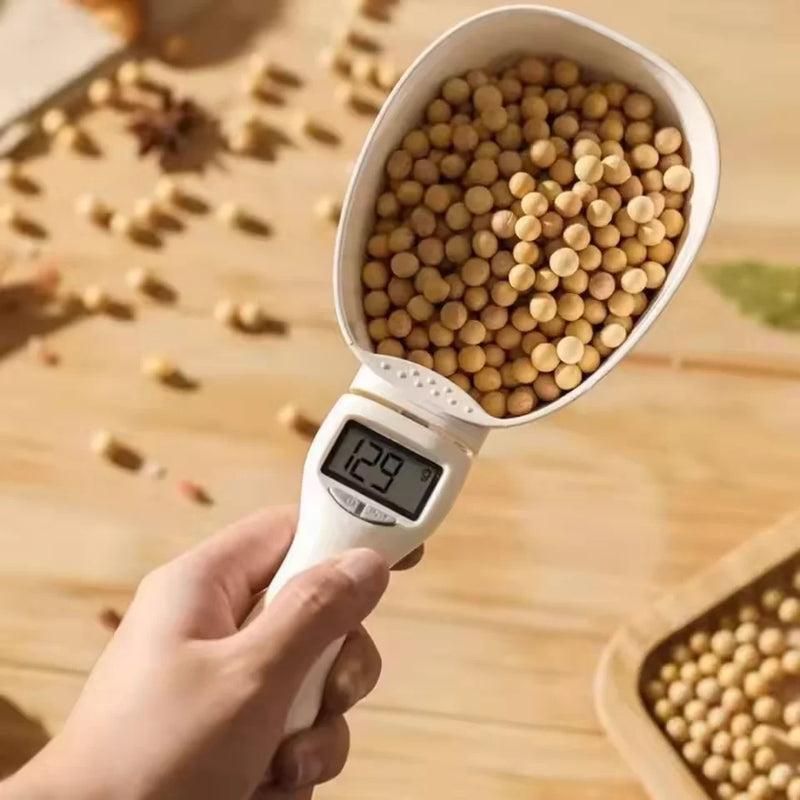 Household pet electronic measuring spoon scale 800g handle spoon scale nutrition scale mini complementary dog food feeding scale