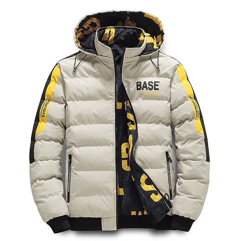 2025 Winter new style Men's Thick Men Warm Parka Jackets Casual Men's Outwear Coats Hooded Windbreak Cotton Padded Down Jacket