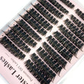 3 Styles Individual Lashes 15rows 390PCS Bottom Lashes Extension Lower Eyelash Clusters  DIY Wispy Natural Look Clear Band