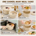 2.3L Multipurpose Microwave Pressure Cooker Rice Cooker Food Grade Steamer Pot Healthy Soups Stews Fast Cooking Kitchen Cookware