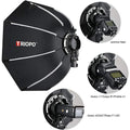 TRIOPO KX Softbox 55CM 65CM 90CM 120CM Foldable Octagon Umbrella Soft Box for Godox AD200Pro V1 V860III Yongnuo Speedlite  Light