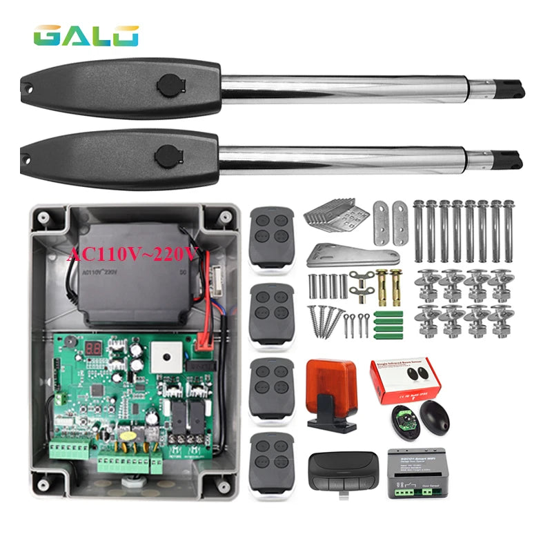 Electric Gates / Electric Swing Gate Opener For 400KG Butterfly Door/Swing Gate Motorcycle With Remote Control Full Kit Optional