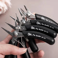 Jewelry Pliers Set, Making Tools, Mini Kit with Wood Pallet, for DIY Crafting Beading - Visuel 5 | SAMAG