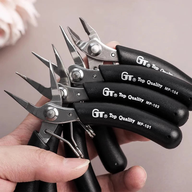Jewelry Pliers Set, Making Tools, Mini Kit with Wood Pallet, for DIY Crafting Beading - Visuel 5 | SAMAG