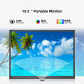 ZSUS 10.5-Inch Portable Monitor 1280P 100%sRGB 15:10 Low Blue Light For XBox PS4 / 5 Switch Cell Phone PC Loptop Extension