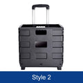 Multi-use Car Trunk Organizer Folding Handle Box Shopping Cart Storage Tidying Stowing  Auto Interior Accessories Universal