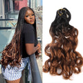 French Curly Crochet Braiding Hair Synthetic Loose Wave Ombre Braids Hair for Women  Spiral Curls Pre Stretched Hair Extensions