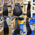 12A Straight Human Hair Bundles Raw Hair Bundles Virgin Unprocessed Straight Bundles Human Hair 3/6 Pcs Human Hair Brazilian Straight Human Hair Bundles Extensions