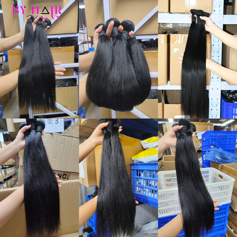 12A Straight Human Hair Bundles Raw Hair Bundles Virgin Unprocessed Straight Bundles Human Hair 3/6 Pcs Human Hair Brazilian Straight Human Hair Bundles Extensions