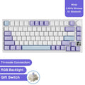AJAZZ AK820/Pro Wireless Mechanical Keyboard Bluetooth 5.1 2.4G USB-C Wired Hot Swappable RGB Gaming Keyboard Gasket Mount with