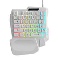 Portable USB Single Hand Keyboard Ultra-slim Luminous One Handedly Keyboard 35 Keys Wired Gaming Mechanical Keyboard Desktop PC