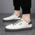 Skateboarding Shoes Men Flat Comfortable Leather Casual | SAMAG