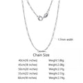 ORSA JEWELS 925 Sterling Silver Chain Necklaces Fashion Party for Men Women DIY Jewelry Simple High Quality 16-24 Inch Wholesale