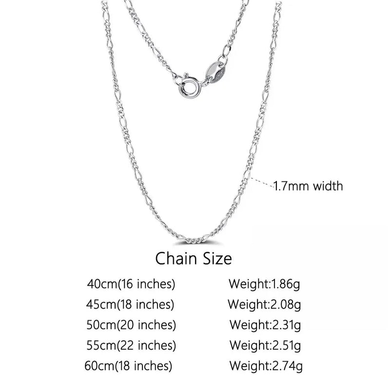 ORSA JEWELS 925 Sterling Silver Chain Necklaces Fashion Party for Men Women DIY Jewelry Simple High Quality 16-24 Inch Wholesale