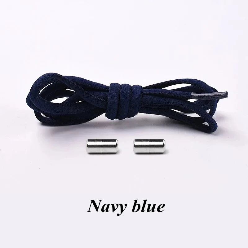 NEW Elastic Shoe Laces Sneakers Shoelace No Tie Shoelaces Metal Lock Lazy Laces for Kids and Adult One Size Fits All Shoe