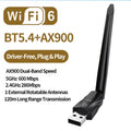 WANJEED AX900 USB WiFi 6 Bluetooth 5.4 Adapter 2in1 Dongle Dual Band 2.4G&5GHz Network Wireless Wlan - Visuel 8 | SAMAG