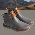 Men Rain Boots Outdoor Work Boots New Fashion Waterproof Fishing Shoes Platform Non-slip Rubber Shoes Lace-up Couple Rain Shoes