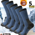5 Pairs Men's Thickened Towel Socks for Hiking Sports | SAMAG