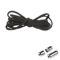 1/2/4 pairs Semicircle No Tie Shoelaces Elastic Sneakers shoelace Metal Lock Lazy Laces for Kid and Adult One size fits all shoe