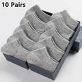 5/10 /20/30 Pairs Unisex Casual Plain Color Boat Socks | SAMAG